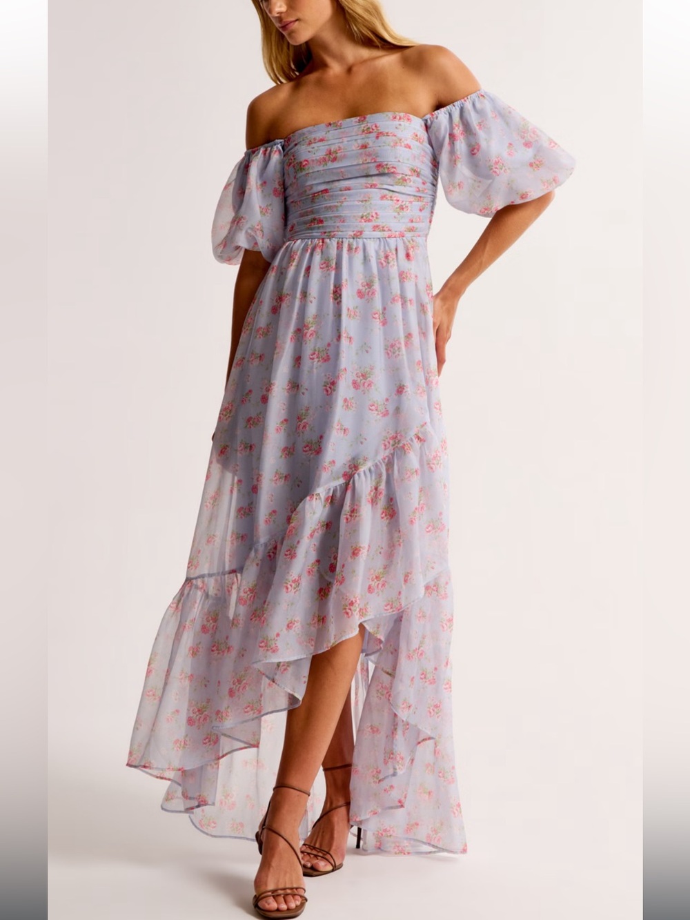 Abercrombie & Fitch Emerson Off The Shoulder Drama Maxi Dress
